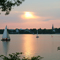 'Abend &uuml;ber der Alster' von Neerav