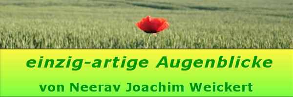 'einzig-artige Augenblicke von Neerav Joachim Weickert